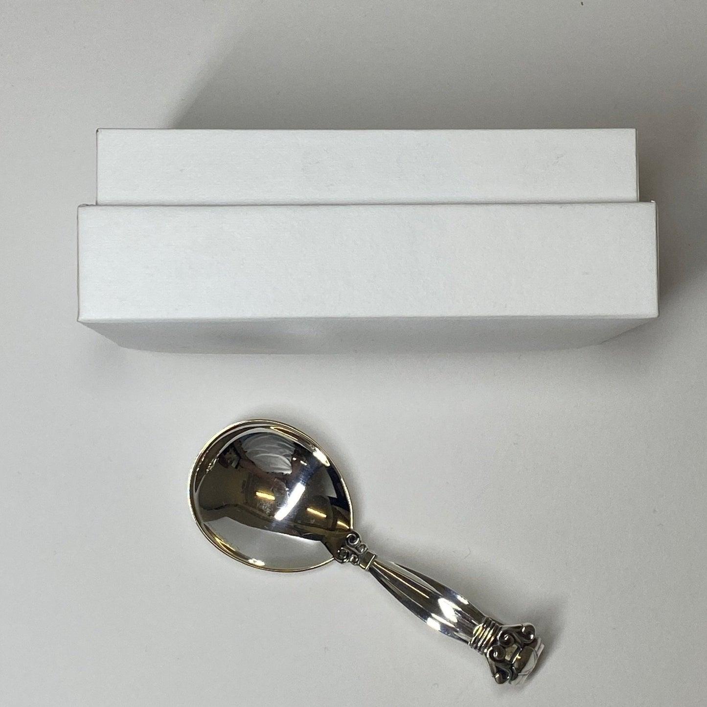 Georg Jensen Curved Acorn Baby Spoon