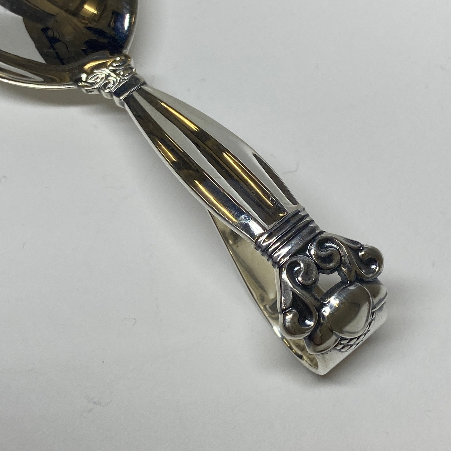 Georg Jensen Curved Acorn Baby Spoon