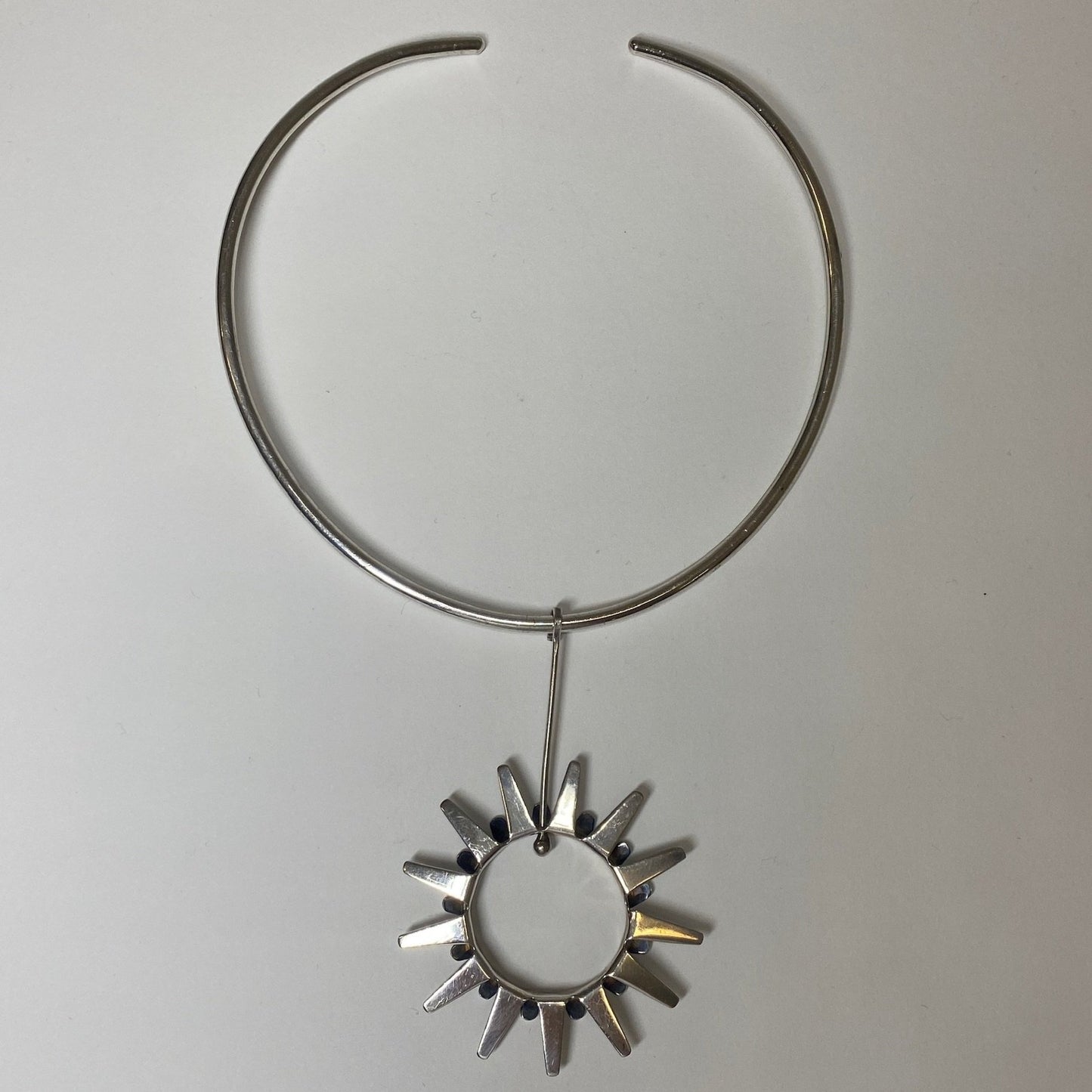 Tone Vigeland Sterling Pendant on Neckring