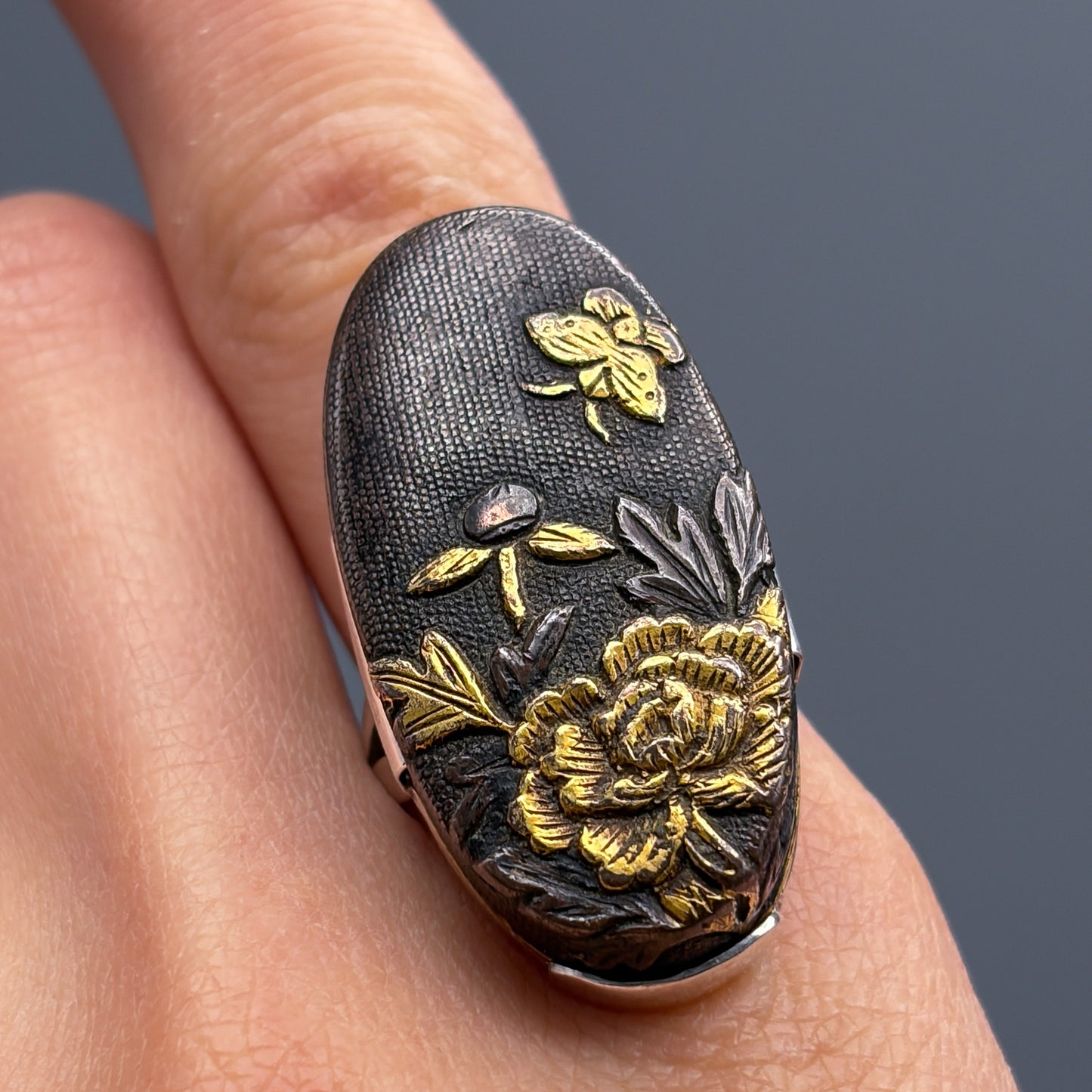 Shakudo Sterling Ring