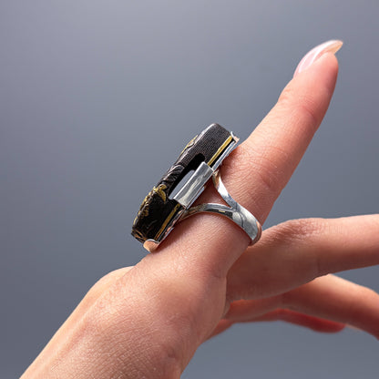 Shakudo Sterling Ring