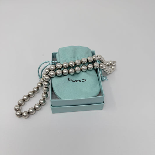 Estate Tiffany & Co. Sterling Silver Ball Necklace