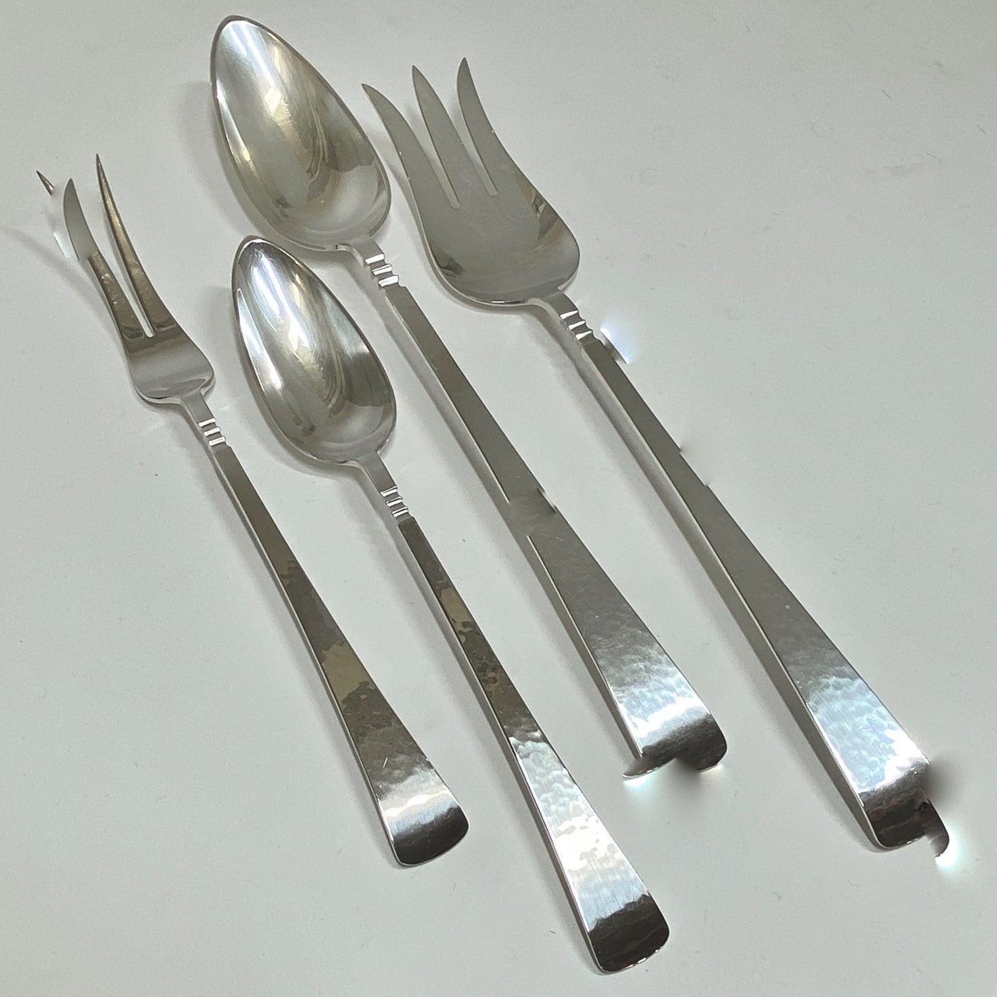 Estate Porter Blanchard Sterling Silver Flatware in the "Capri" Pattern Service for 12 (141 Pieces)