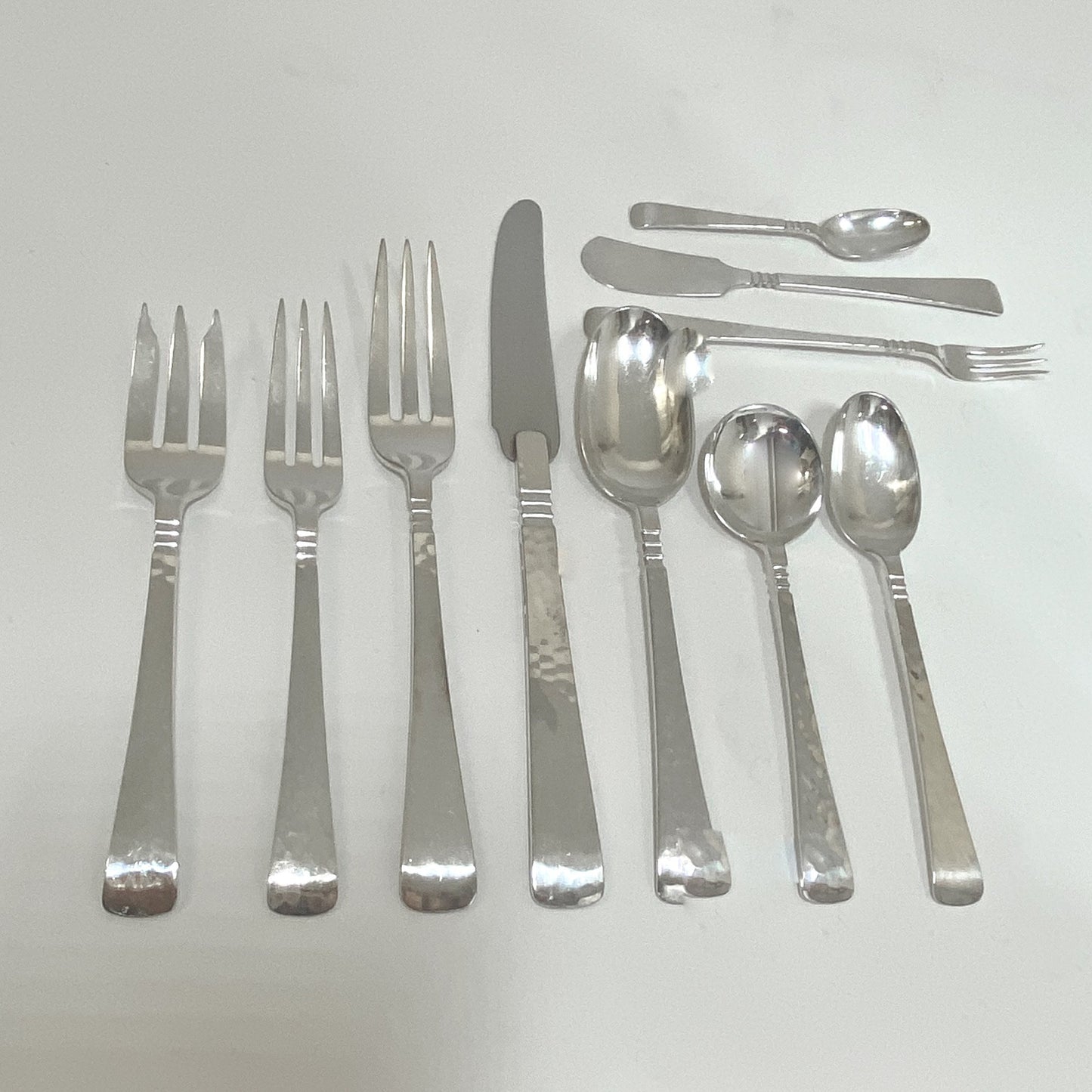 Estate Porter Blanchard Sterling Silver Flatware in the "Capri" Pattern Service for 12 (141 Pieces)