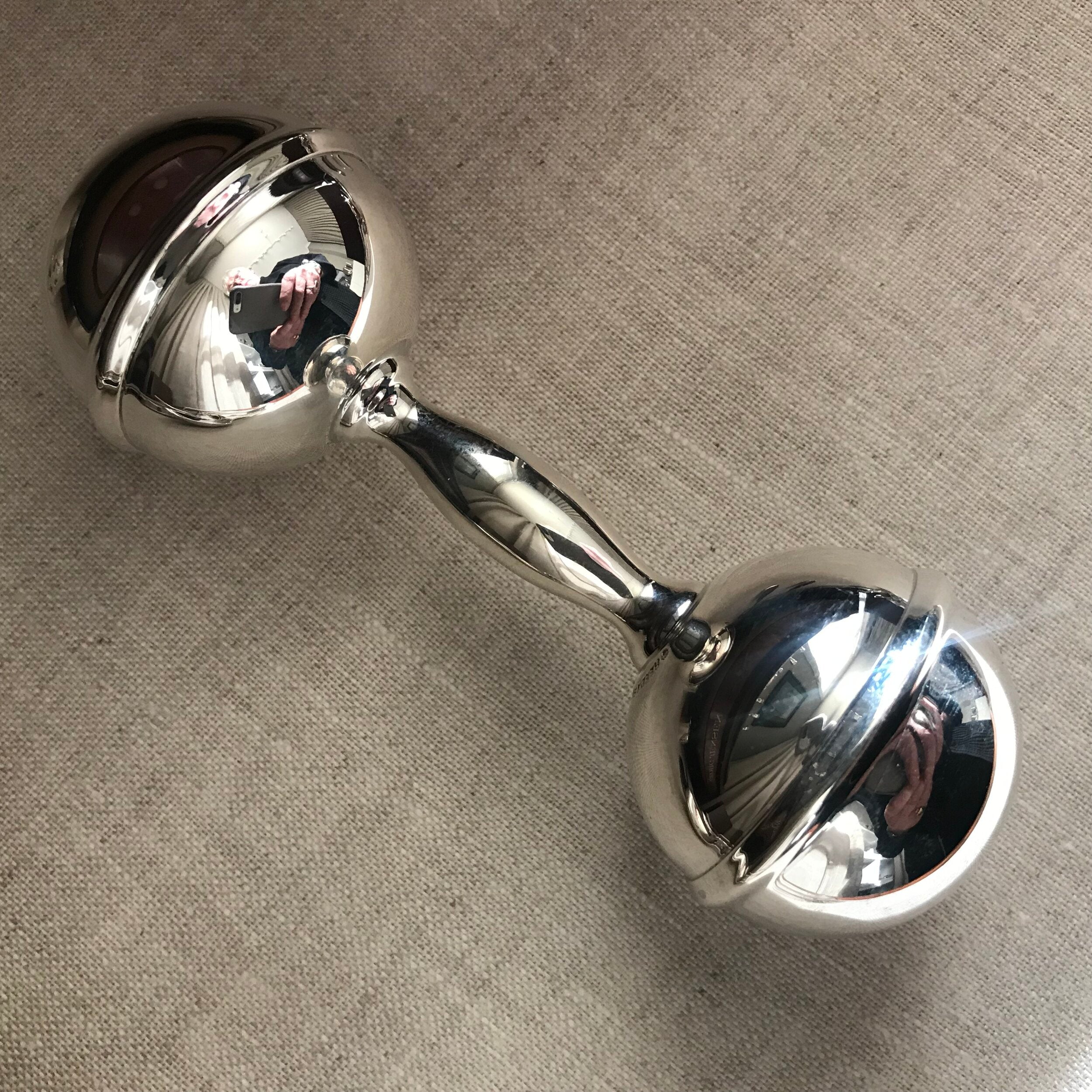 Reed & Barton Sterling Silver Baby Rattle – Gallery 925