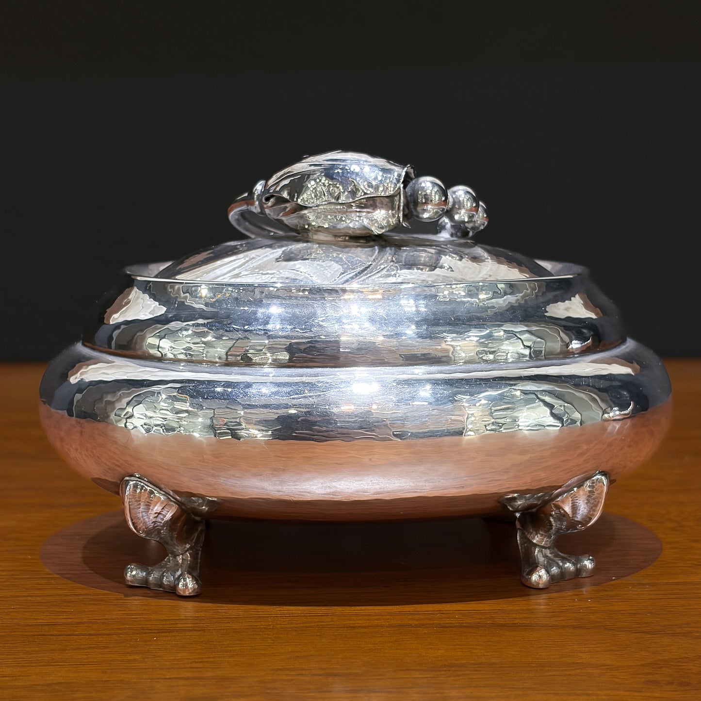 Estate Georg Jensen Sterling Silver Blossom Bonboniere no 2H