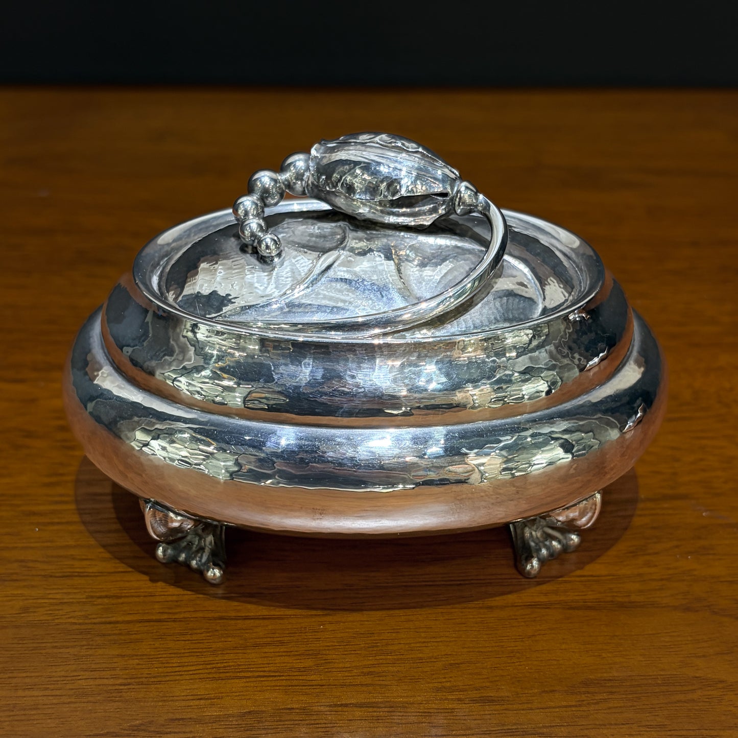 Estate Georg Jensen Sterling Silver Blossom Bonboniere no 2H