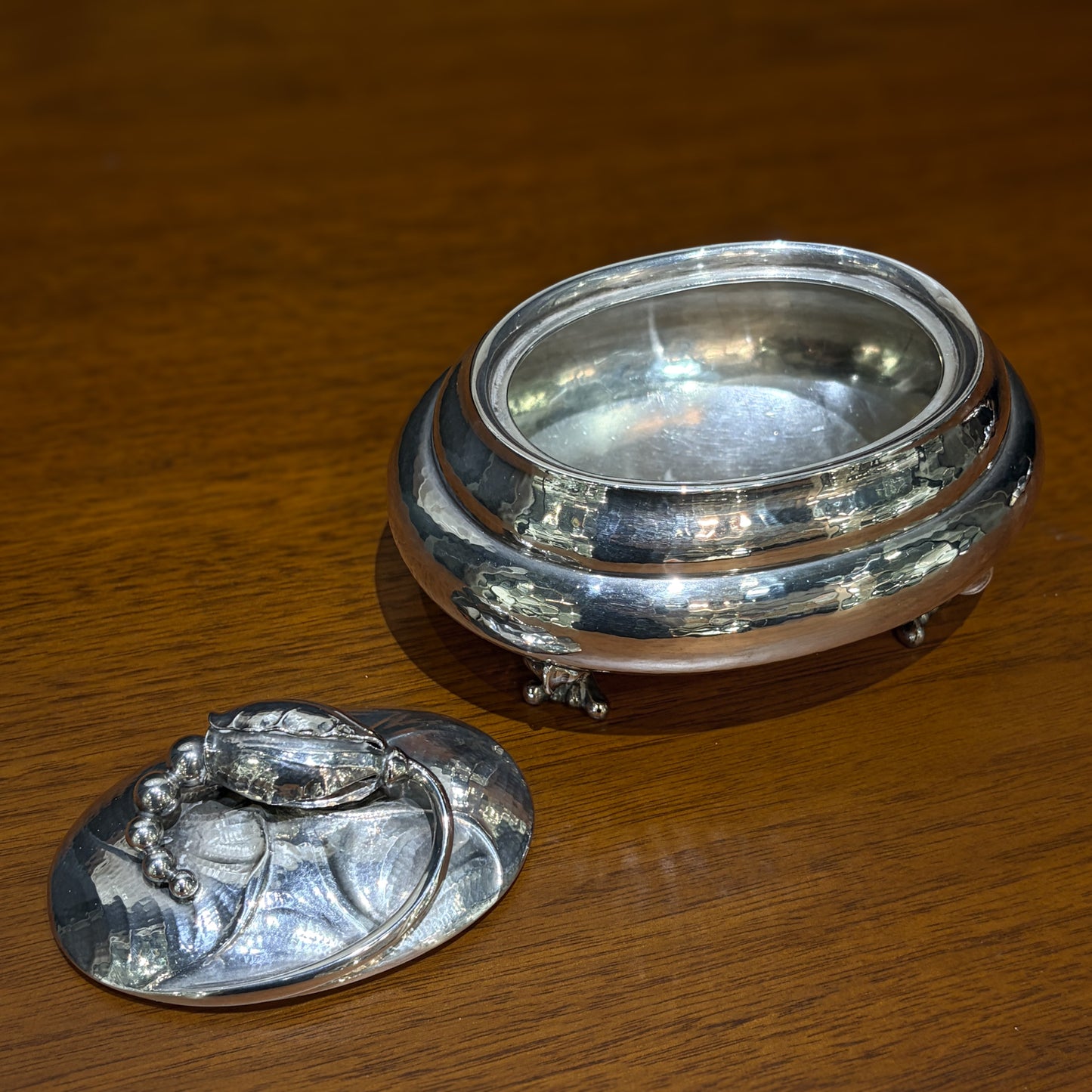 Estate Georg Jensen Sterling Silver Blossom Bonboniere no 2H