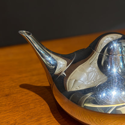 Estete Sterling Silver Georg Jensen Henning Koppel Tea Pot 1017A, Sterling Silver & Guaiacum Wood Handle