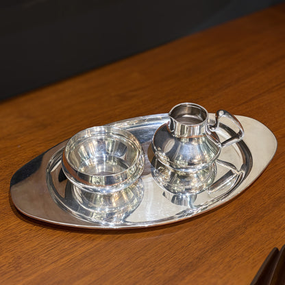 Estete Sterling Silver Georg Jensen Henning Koppel Tea Pot 1017A, Sterling Silver & Guaiacum Wood Handle
