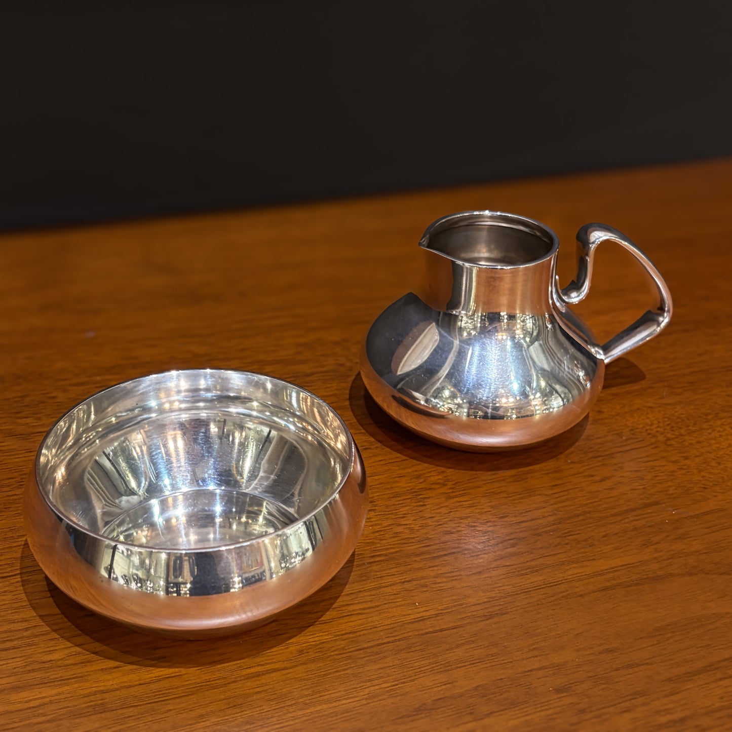Estete Sterling Silver Georg Jensen Henning Koppel Tea Pot 1017A, Sterling Silver & Guaiacum Wood Handle