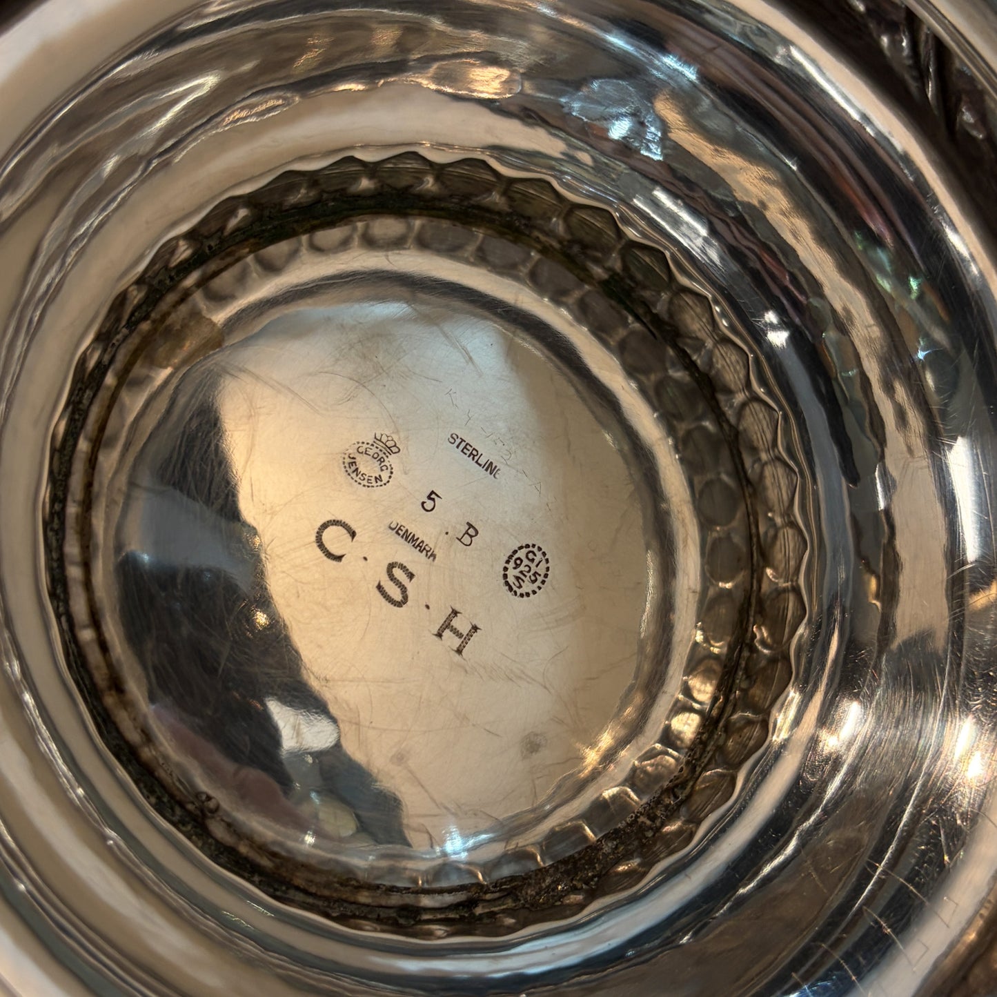 Estate Sterling Silver Georg Jensen Large Water Pitcher no. 5