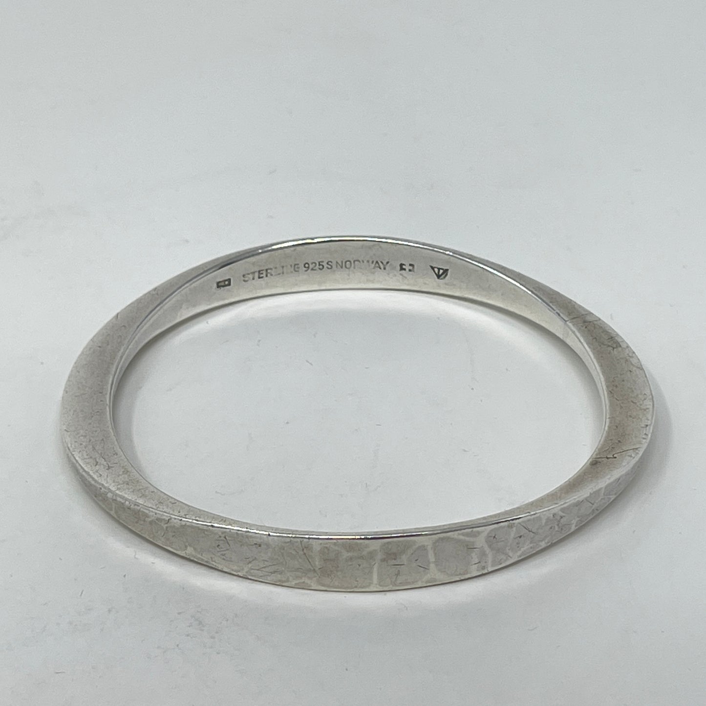 Estate Sterling Silver Oblong Bangle by Tone Vigeland