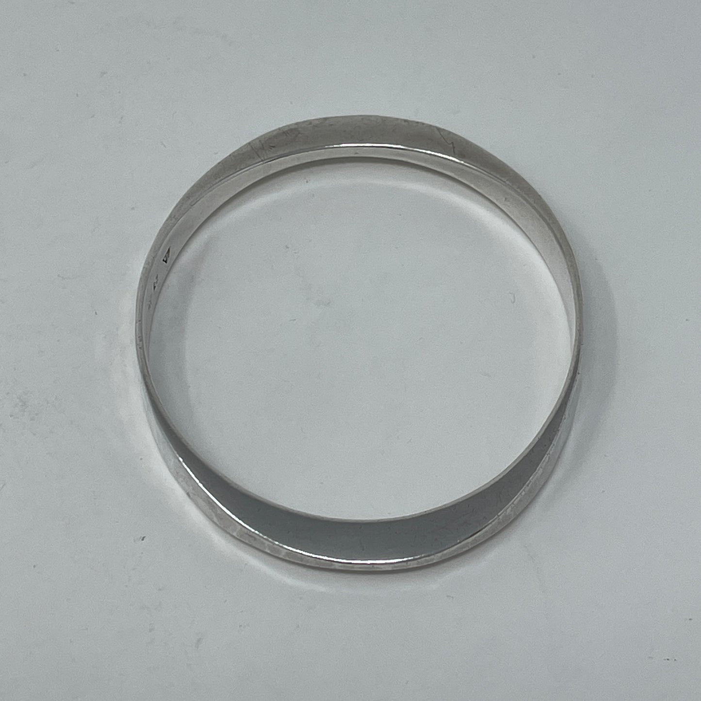 Estate Sterling Silver Oblong Bangle by Tone Vigeland