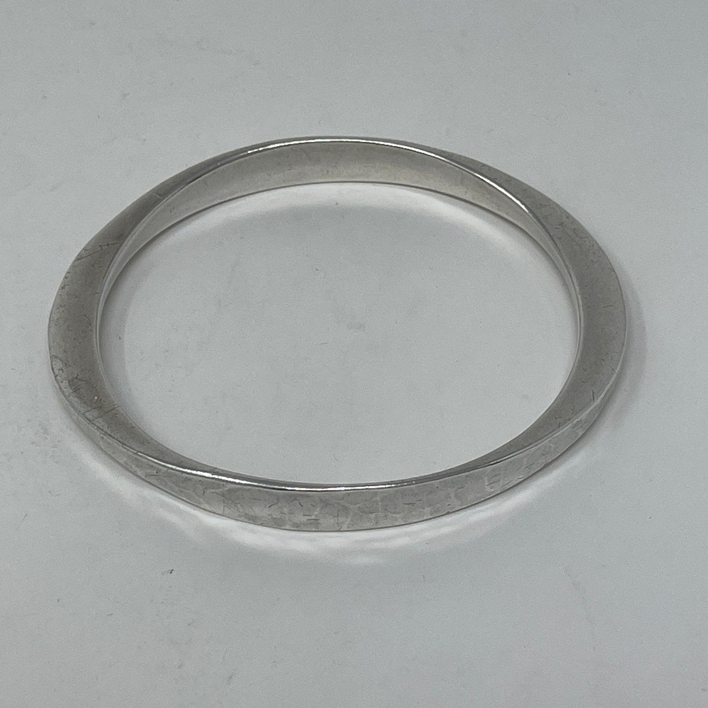 Estate Sterling Silver Oblong Bangle by Tone Vigeland