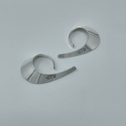 Estate Sterling Silver "Slynge" Circular Ear Cuff by Tone Vigeland
