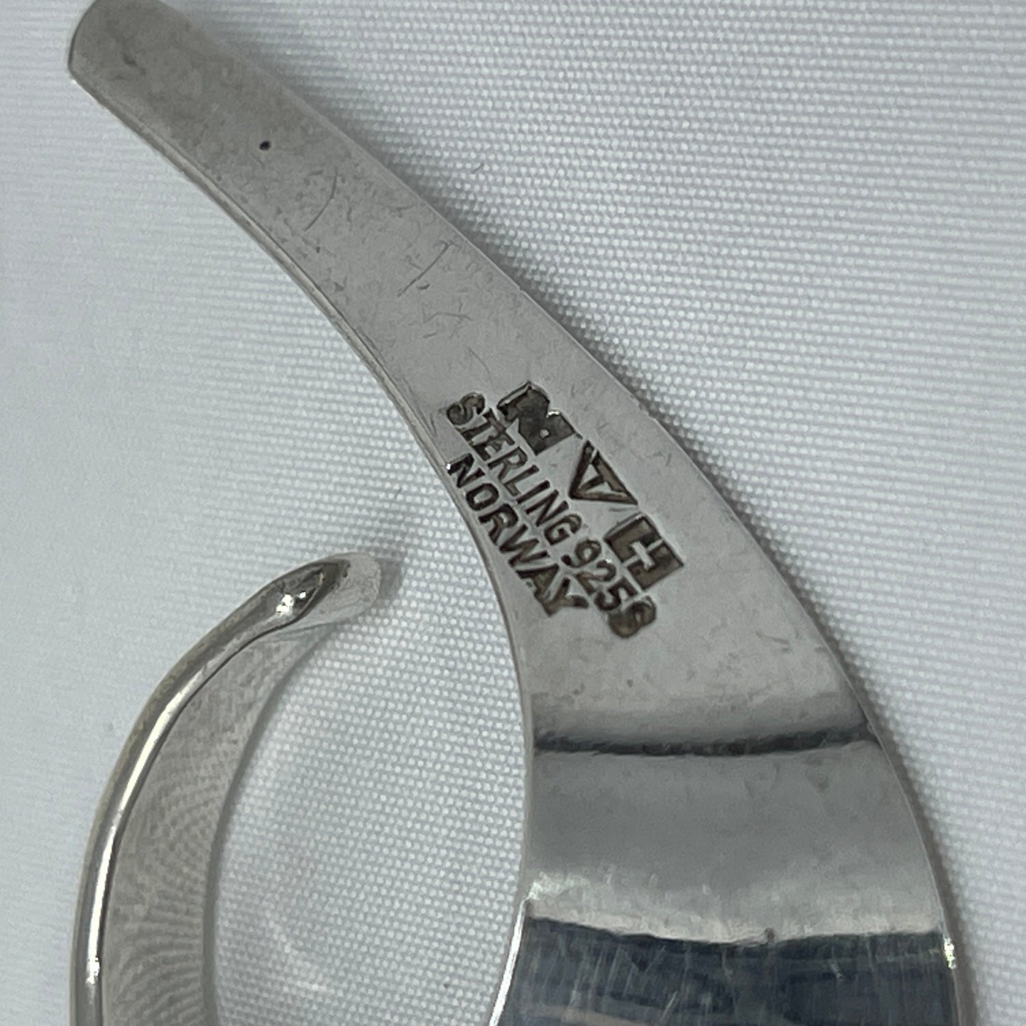 Estate Sterling Silver "Slynge" Circular Ear Cuff by Tone Vigeland