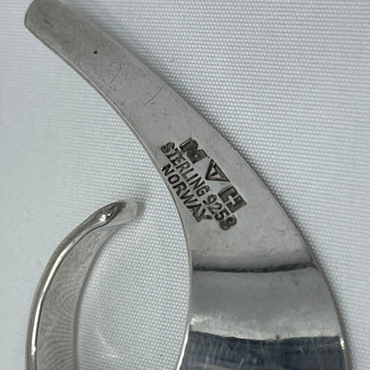 Estate Sterling Silver "Slynge" Circular Ear Cuff by Tone Vigeland