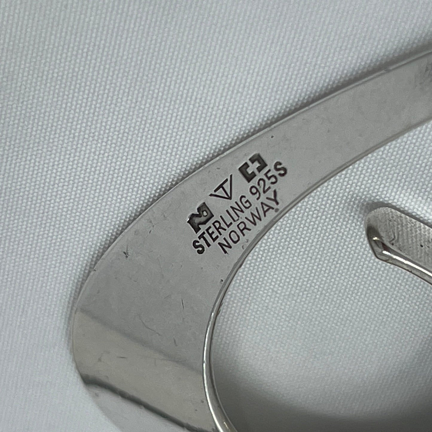 Estate Sterling Silver "Slynge" Circular Ear Cuff by Tone Vigeland