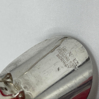 Estate Concave Curve Circle Clip-on Earrings by Tone Vigeland