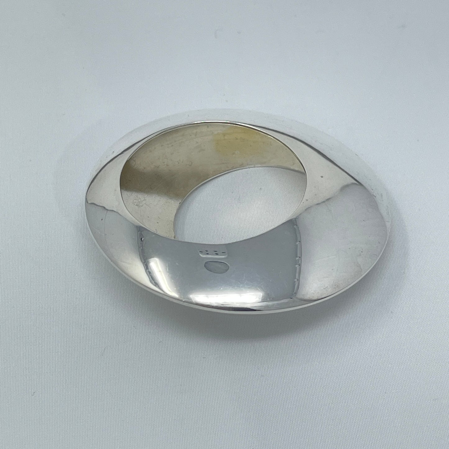 Estate Sterling Silver Zina Circular Eclipse Brooch