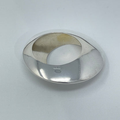 Estate Sterling Silver Zina Circular Eclipse Brooch