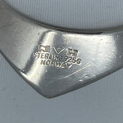 Estate Sterling Silver Modernist "Hook" Brooch by Tone Vigeland