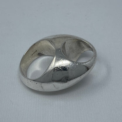 Estate Sterling Silver Arne Johansen Domed Circular Ring