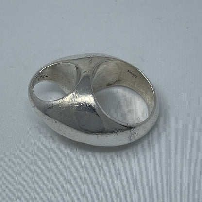 Estate Sterling Silver Arne Johansen Domed Circular Ring