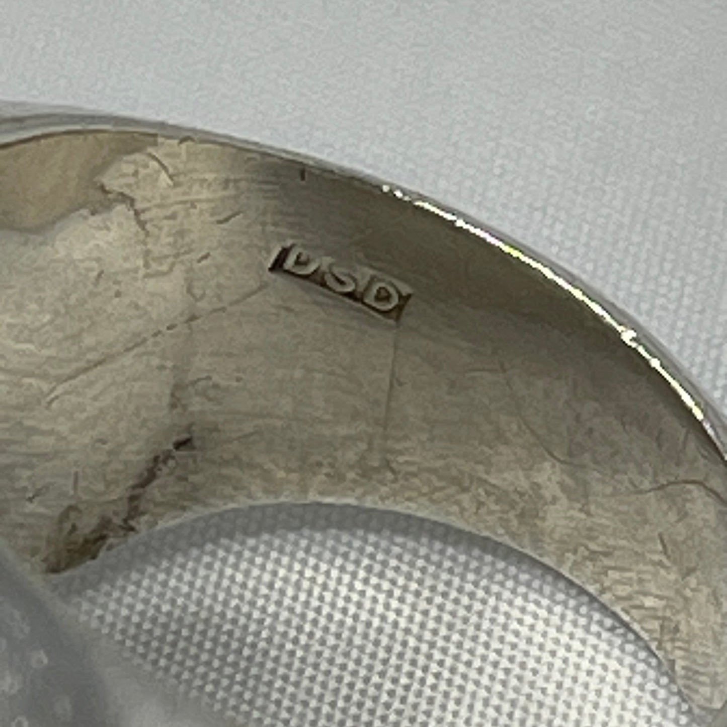 Estate Sterling Silver Arne Johansen Domed Circular Ring