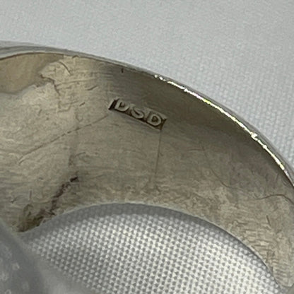 Estate Sterling Silver Arne Johansen Domed Circular Ring