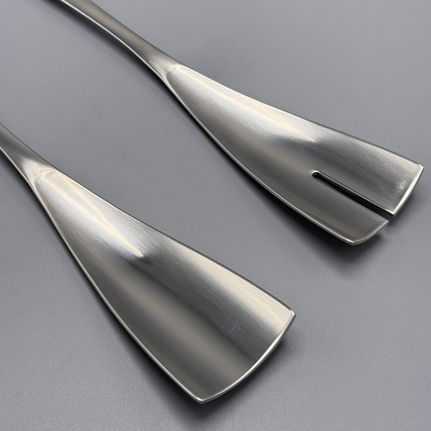 Stainless Steel "Ginkgo" Salad Servers by Carl Mertens