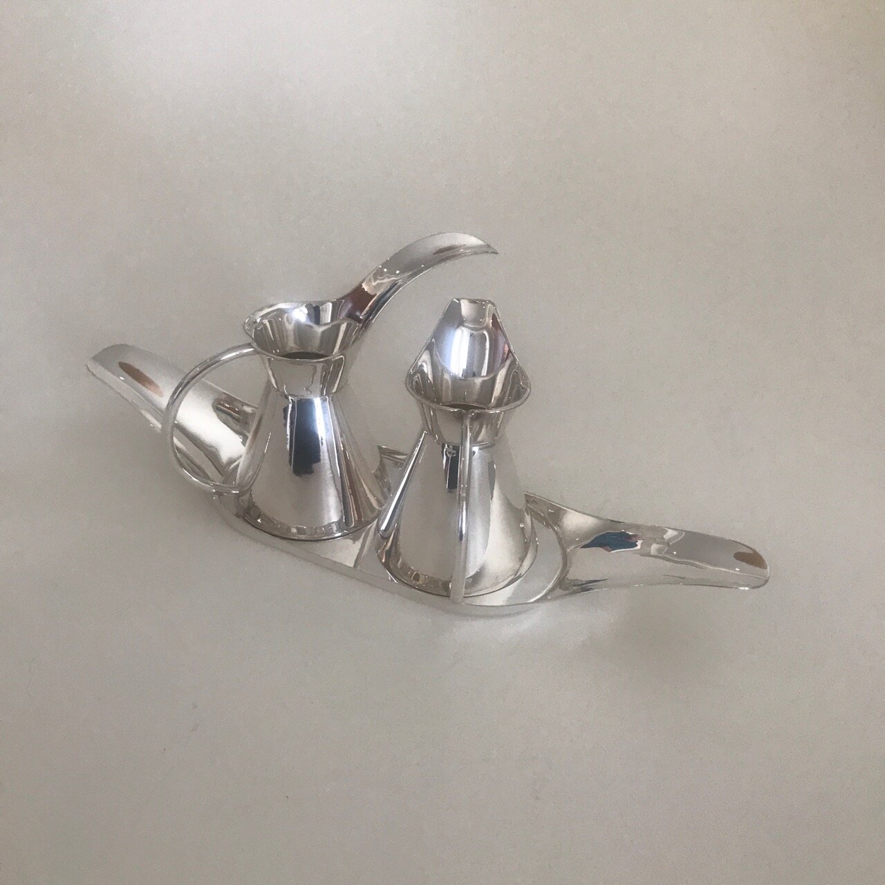 Mexican Sterling Silver Condiment Set by Sanborn