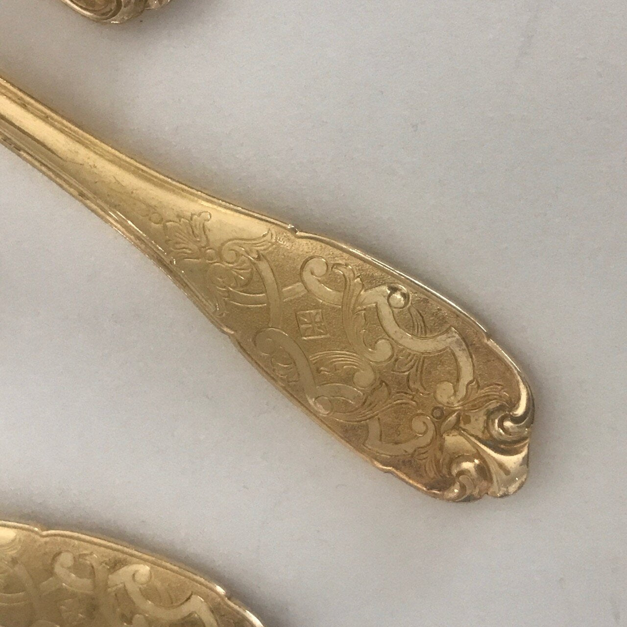 Puiforcat Gilt Sterling Silver "Elysee" Flatware Service