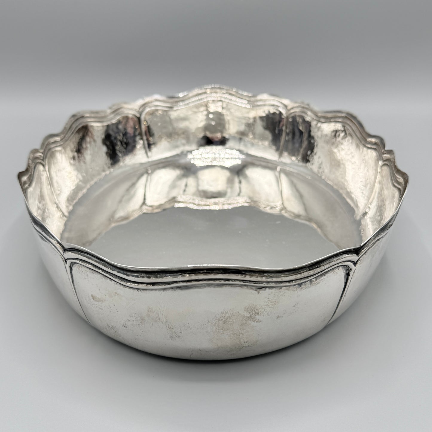 Estate Buccellati Centerpiece Bowl with Scalloped Edge