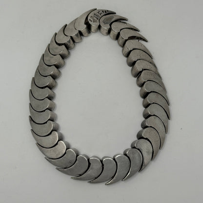 Estate Antonio Pineda 970 Silver "Wave" Necklace