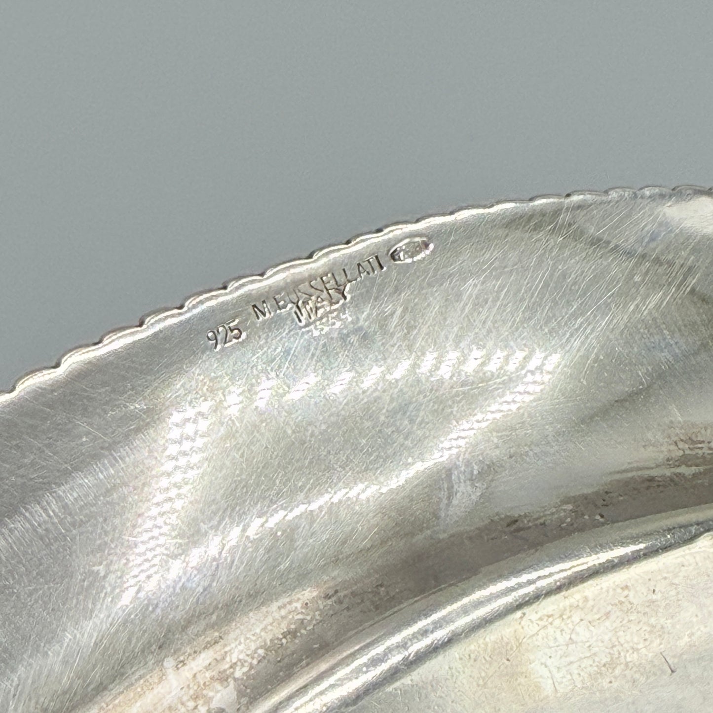 Estate Buccellati Sterling Silver Gadroon Small Dish