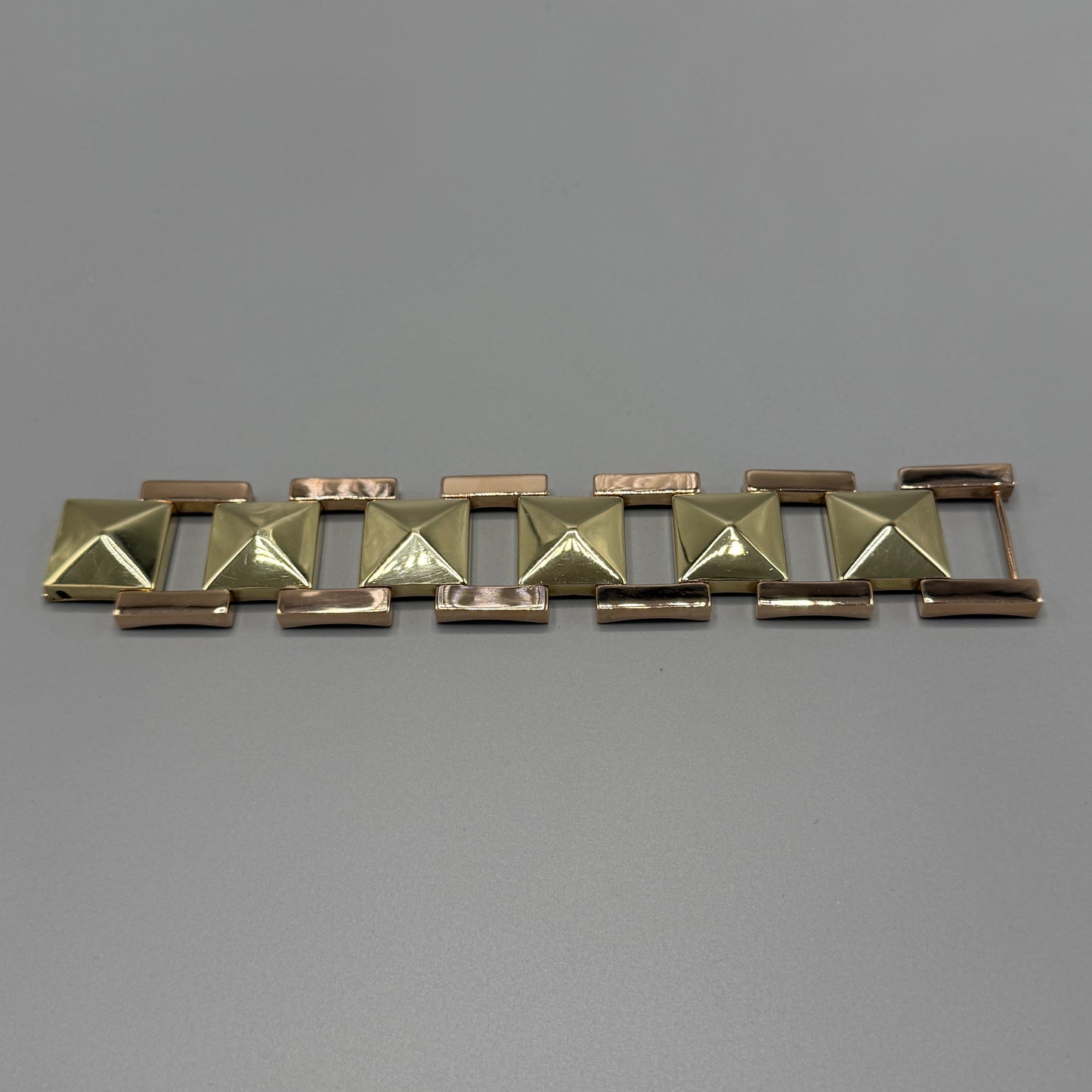 Estate Tiffany & Co. 14kt Yellow and Rose Gold Geometric Bracelet