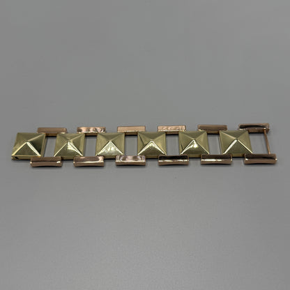 Estate Tiffany & Co. 14kt Yellow and Rose Gold Geometric Bracelet