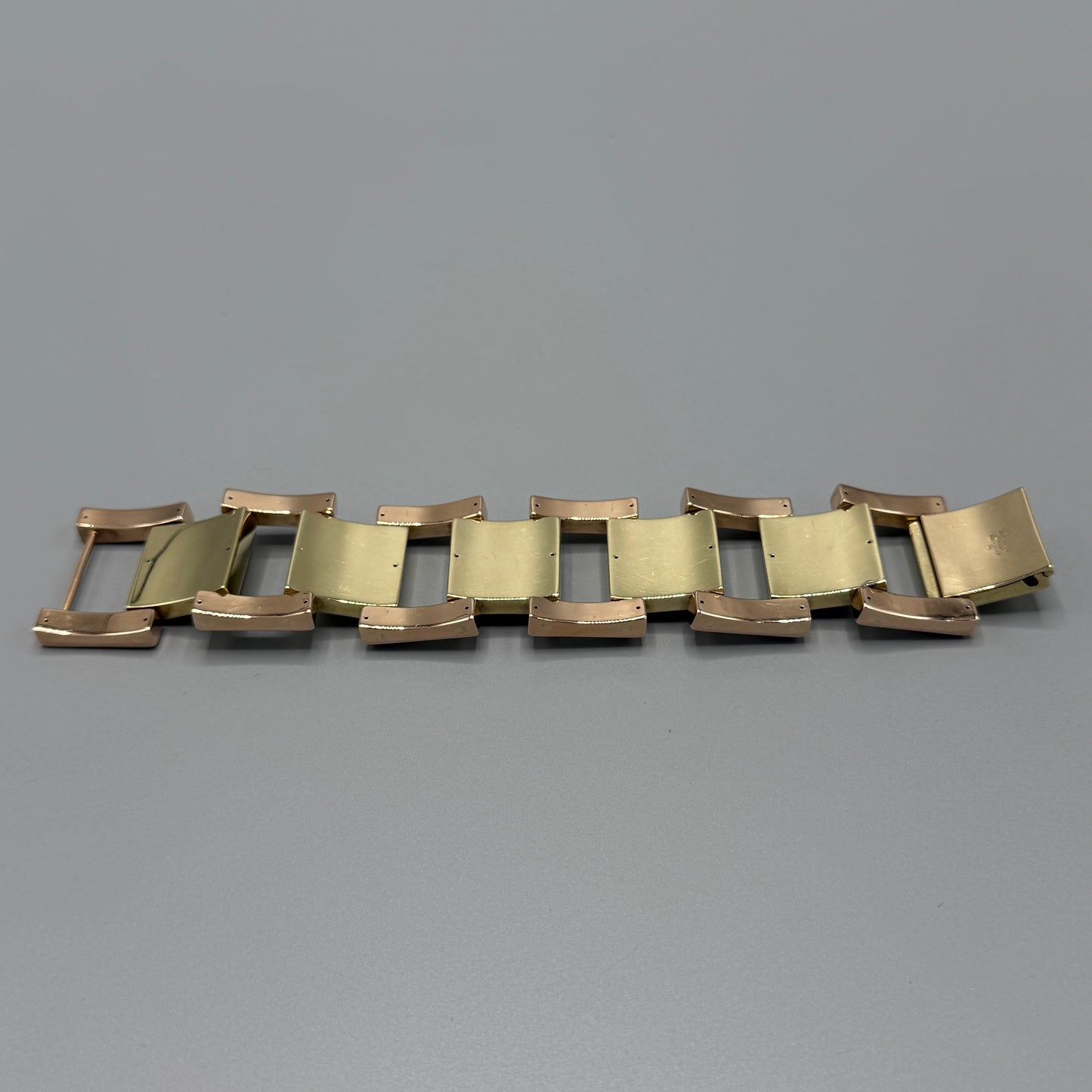 Estate Tiffany & Co. 14kt Yellow and Rose Gold Geometric Bracelet