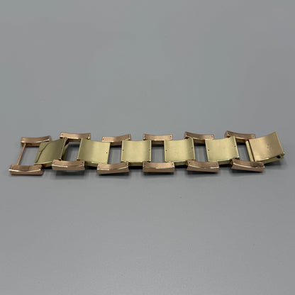 Estate Tiffany & Co. 14kt Yellow and Rose Gold Geometric Bracelet