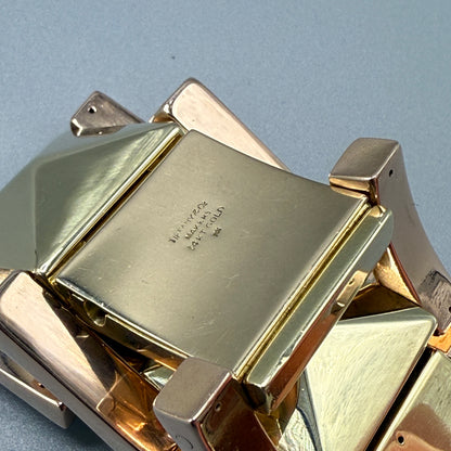 Estate Tiffany & Co. 14kt Yellow and Rose Gold Geometric Bracelet