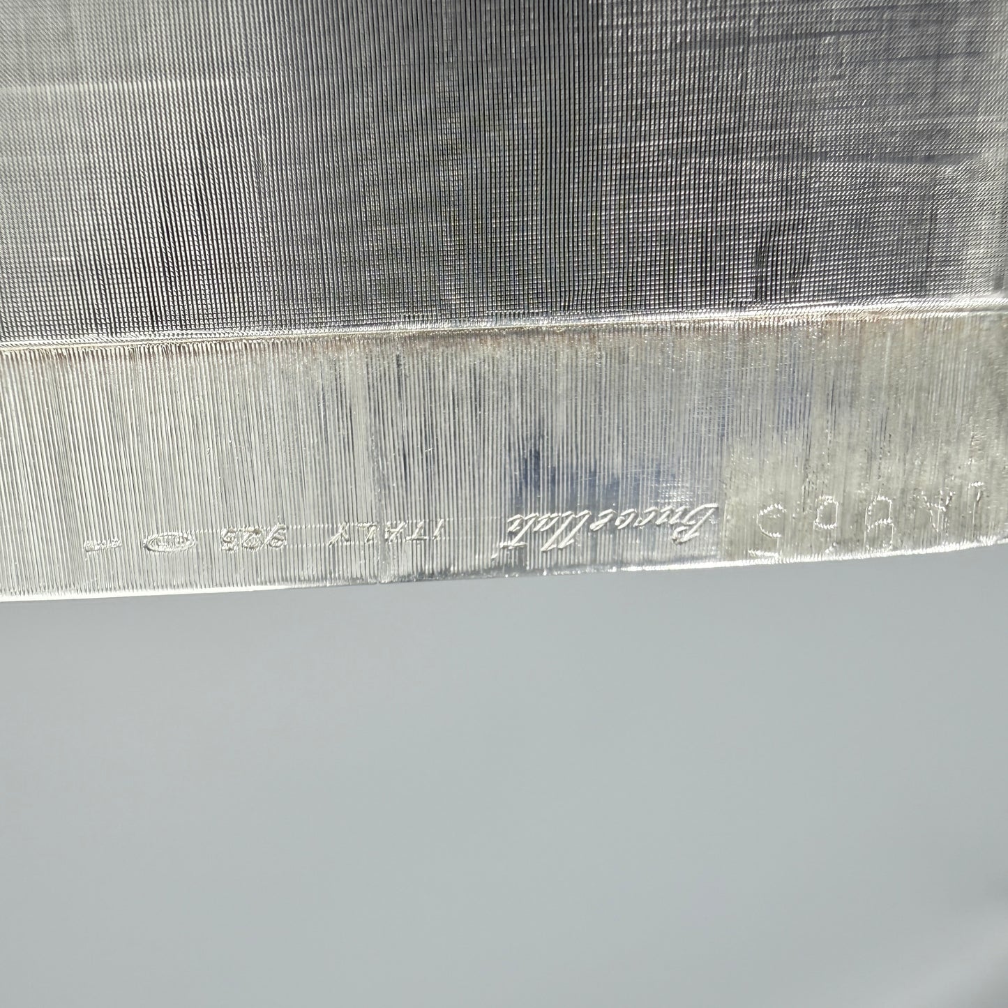 Estate Buccellati Sterling Silver Textured Box with Lid