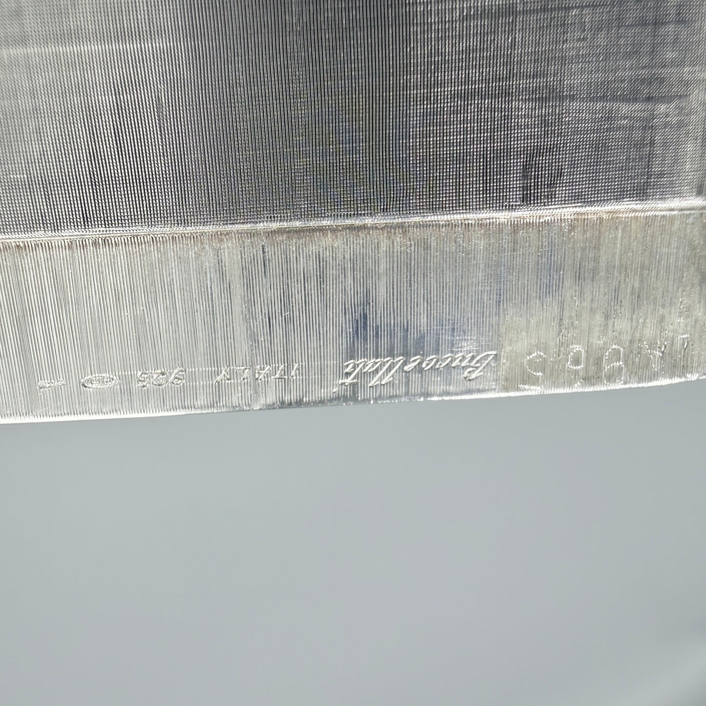 Estate Buccellati Sterling Silver Textured Box with Lid