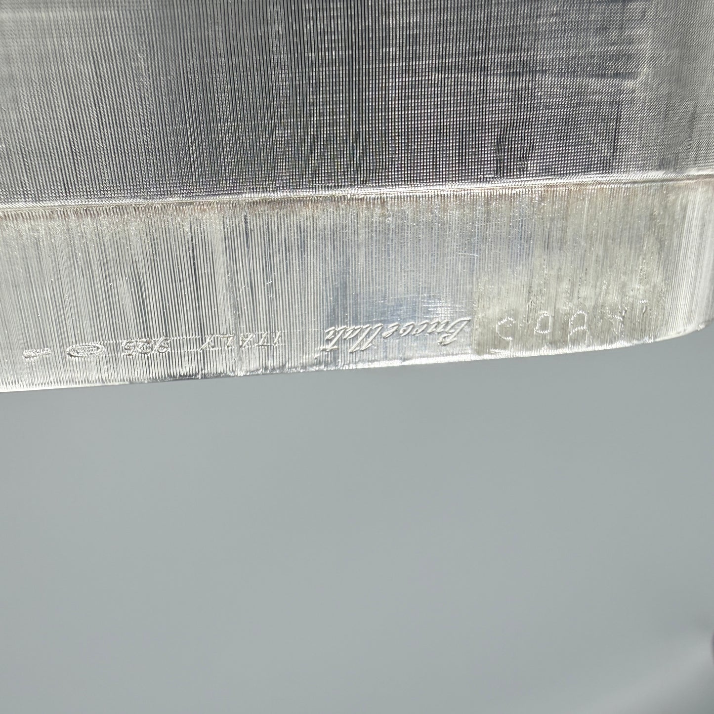 Estate Buccellati Sterling Silver Textured Box with Lid