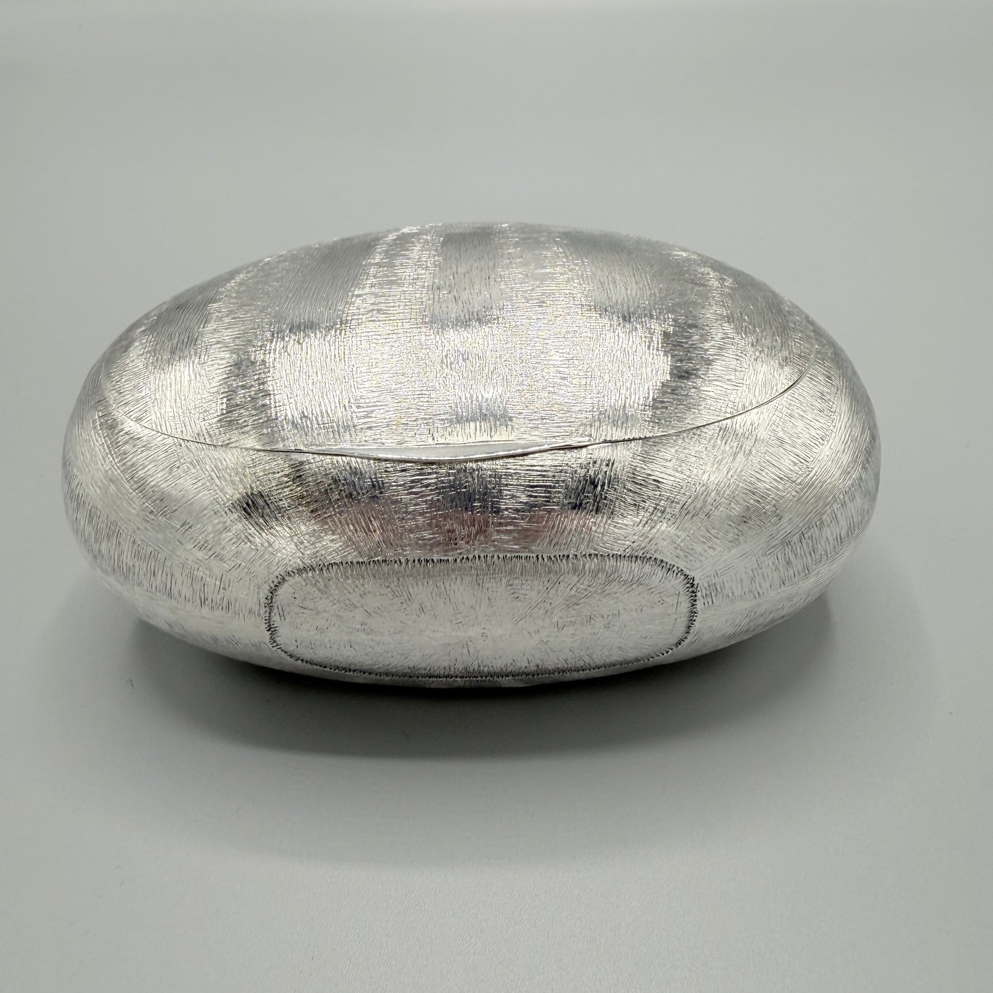 Estate Buccellati Sterling Silver Garlic Box with Lid