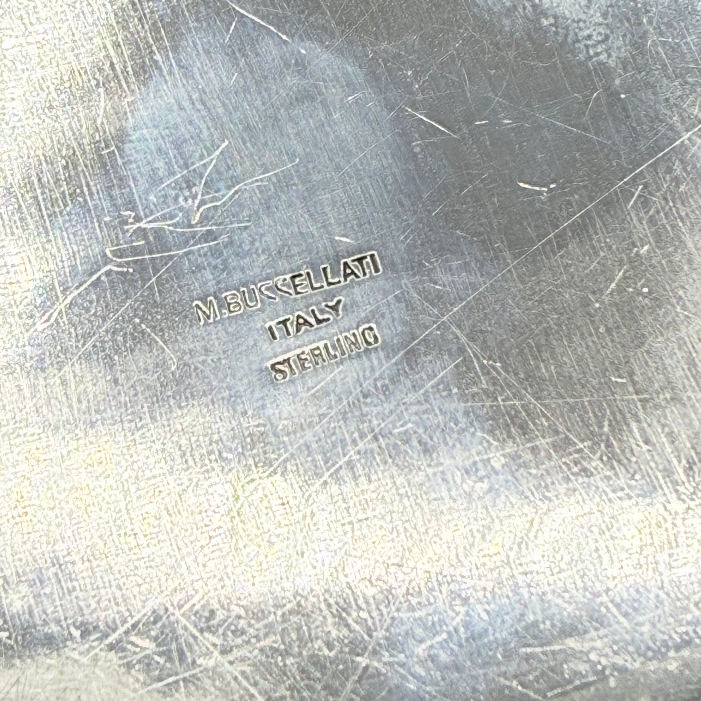 Estate Buccellati Sterling Silver Garlic Box with Lid