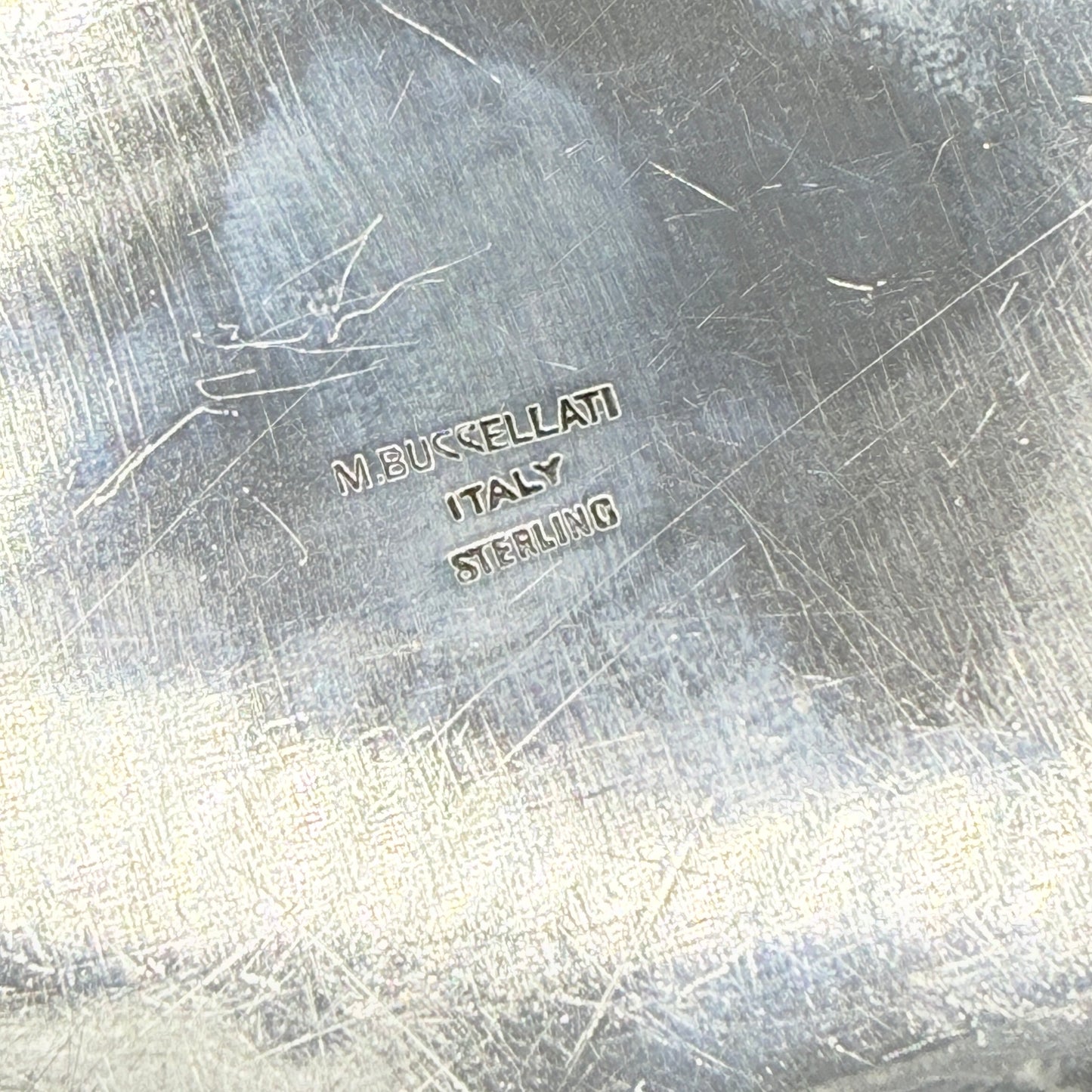 Estate Buccellati Sterling Silver Garlic Box with Lid