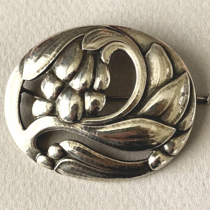 Georg Jensen Sterling Silver Brooch No.65