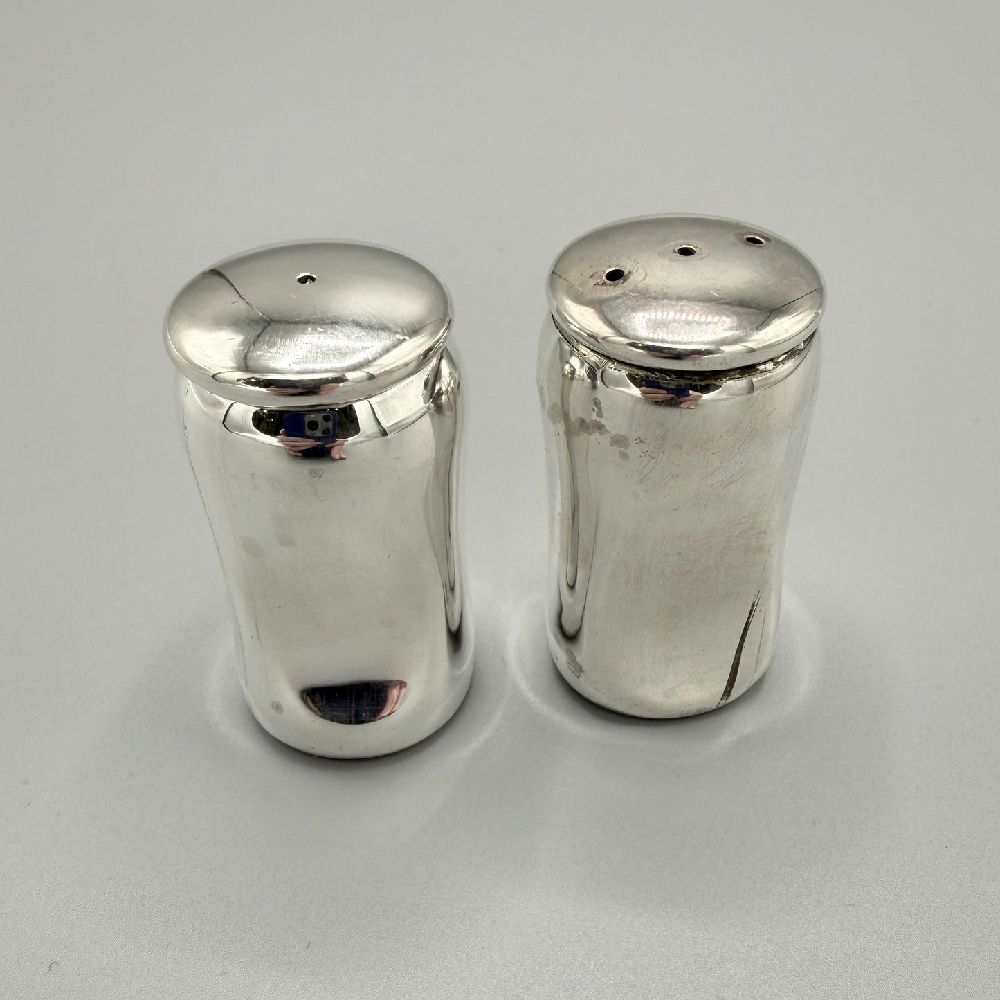 Tiffany & Co. Thumbprint Salt and Pepper Shakers by Elsa Peretti